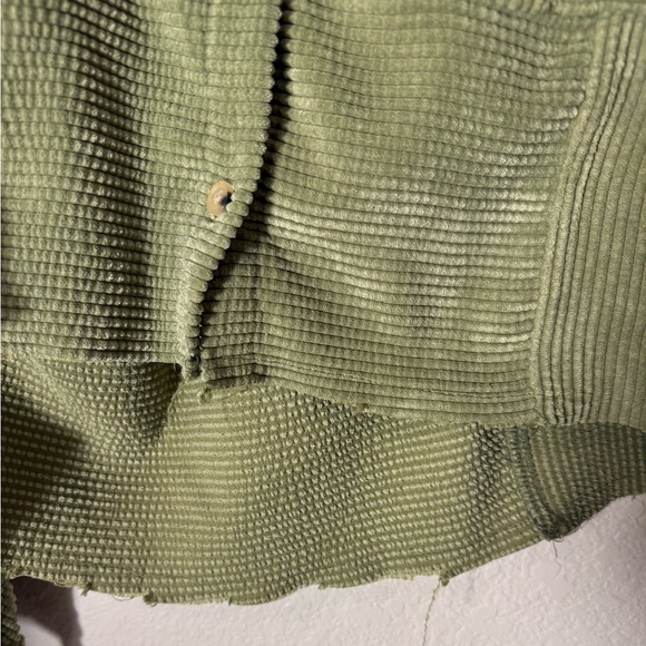 Green Corduroy cotton:on s 8 Button-Front Jacket - Picture 5 of 11